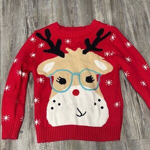 Red Reindeer Kids Sweatshirt